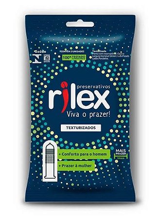 Preservativo Lubrificado Texturizado com 3 Unidades – Proteção e Prazer | Rilex
