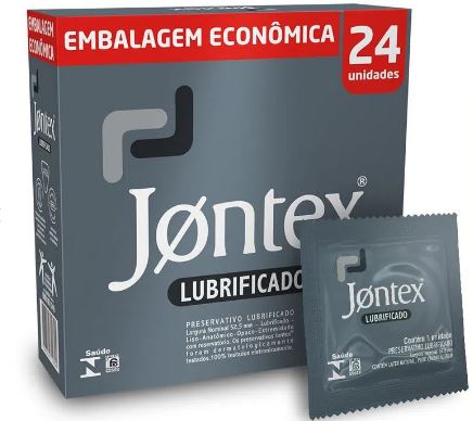 Preservativos Lubrificados Com 24 Unidades - Jontex