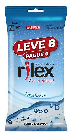 Preservativo Lubrificado com 8 Unidades – Proteção e Segurança | Rilex