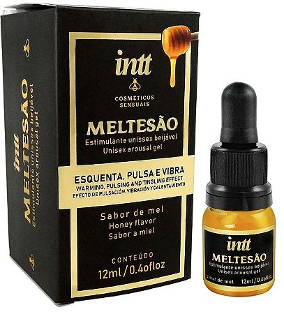 Meltesão Estimulante Unissex Beijável Esquenta, Pulsa e Vibra 12ml – Cosmético Íntimo | Intt
