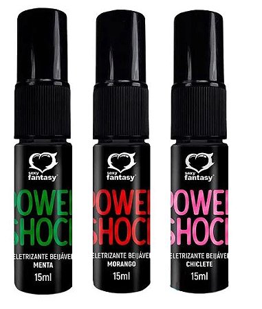 Power Shock Excitante Eletrizante Beijável Unissex 15ml – Cosmético Íntimo | Sexy Fantasy