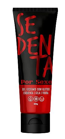 Sedenta por Sexo Gel Comestível com Glitter 50 g – Cosmético Íntimo Beijável | Pepper Blend