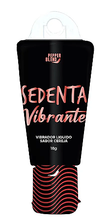 Sedenta Vibrante Vibrador Líquido Comestível 18 g – Cosmético Íntimo Beijável | Pepper Blend