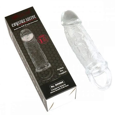 Crystal Sleeve Capa Peniana com Suporte Extender – Acessório Íntimo | Vip Mix