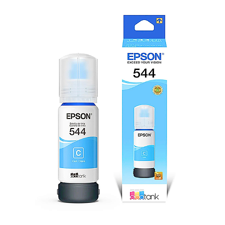 Tinta Epson T544 3150 3110 5190 3250 65ml Ciano Original