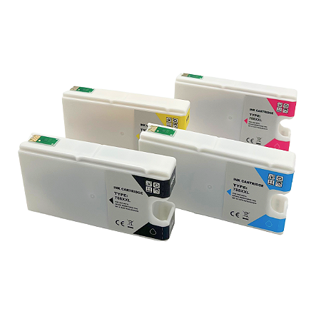 Kit 4 Cartuchos Tintas para Epson T788XXL 5190 5690 Genérico