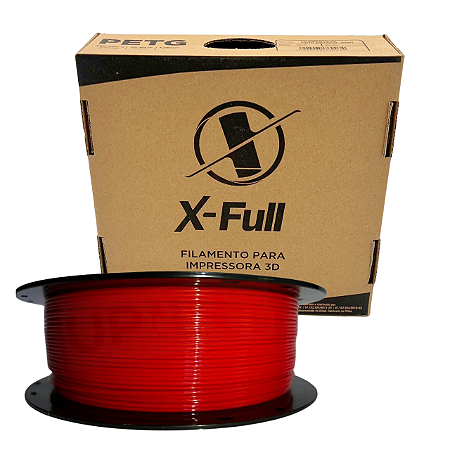 Filamento 3D PETG Vermelho XFULL