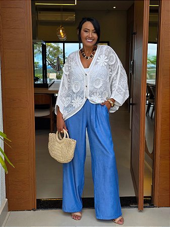 Blusa algodão Branco Premium