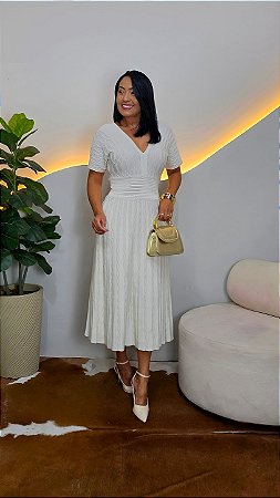 Vestido Tricô Rayon