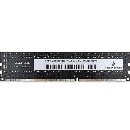 Memória Rise Mode Value Series 4GB DDR3L 1600Mhz Preto - RM-D3-4G1600VL