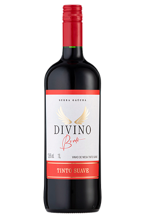 Vinho Tinto de Mesa Divino - Suave 1L