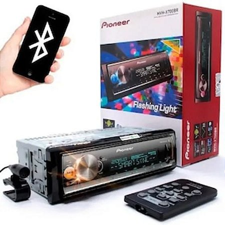 Aparelho Pioneer Mvh-x7000br Bluetooth Mixtrax Spotify + Pendrive