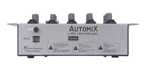 Mesa De Som LL Mixer Automix Ll Audio A402r 4 Canais