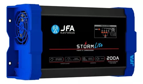 Fonte  Jfa 200a Lite Storm Slim Bivolt Carregador