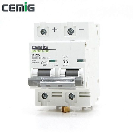 Disjuntor DC500V Bipolar Cemig SMGB1-DC 125A