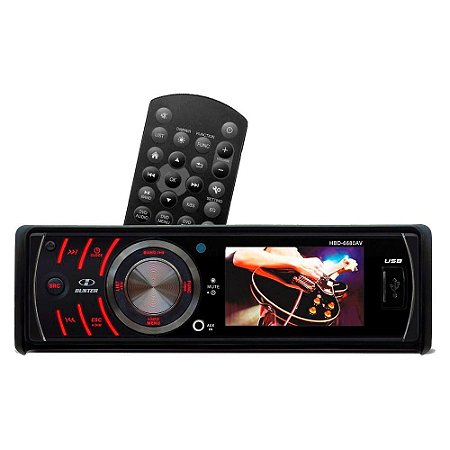 Aparelho de Som Buster Dvd Player HBD-6680AV - ARISTENE SOM AUTOMOTIVO