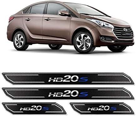 Kit Soleira 8 Peça Protetora De Portas Hyundai Hb20s Sedan