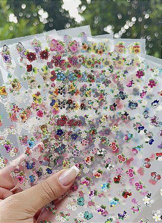 Adesivos³D Atacadin 60 Cartelas + Brinde.