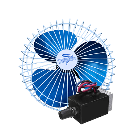 Kit Ventilador Automotivo Tornado 12V + Controlador de Velocidade