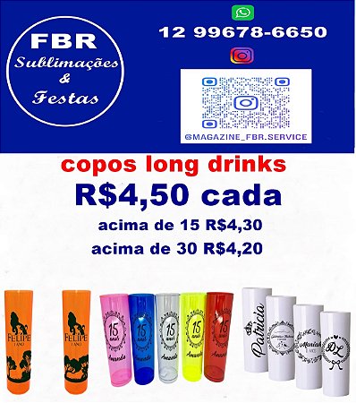 COPO LONG DRINK PERSONALIZADOS