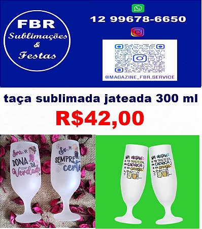 TAÇA FLORIPA JATEADA 300 ML