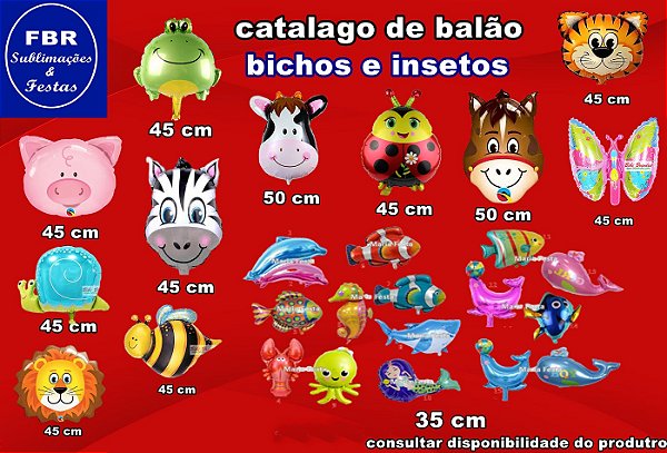 balões bichos e outros