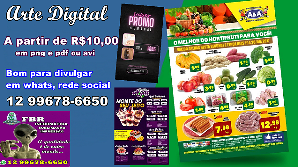 artes, para panfletos, banner, redes sociais