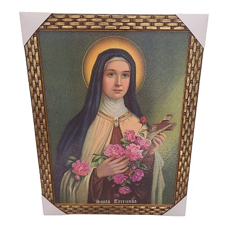 Quadro Decorativo Santa Terezinha Religioso 35x45cm