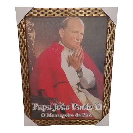 Quadro Decorativo Papa Joao Paulo Segundo 35x45cm