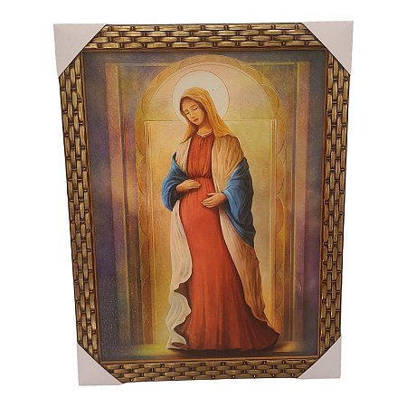 Quadro Decorativo Nossa Senhora Gravida 35x45cm