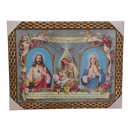 Quadro Decorativo Bençãos Dos Lares 35x45Cm