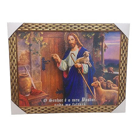 Quadro Decorativo Jesus Batendo A Porta 35x45cm | Fabrica de Quadros -  Fabrica De Quadros