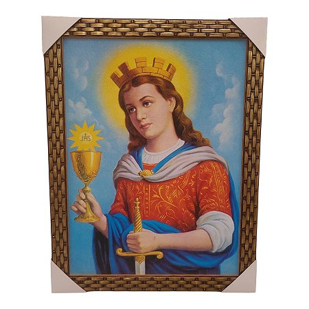 Quadro Decorativo Santa Barbara 35x45cm