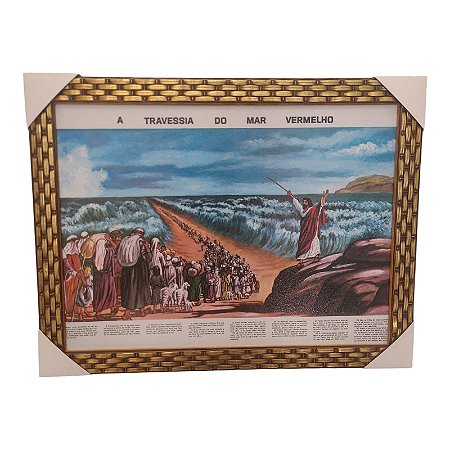 Quadro Decorativo A Travessia Mar Vermelho 35x45Cm