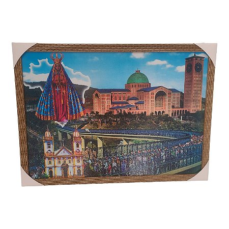 Quadro Decorativo Basílica De Nossa Senhora Aparecida 50x70Cm