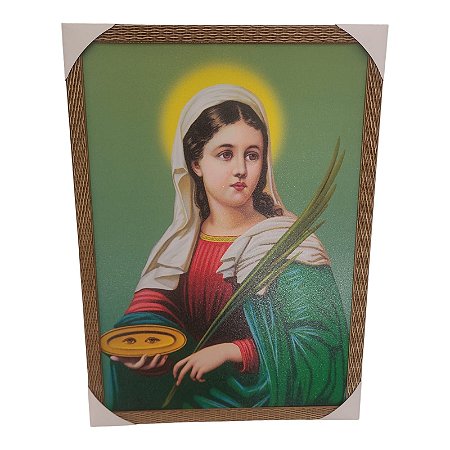 Quadro Decorativo Santa Luzia Grande 50x70cm
