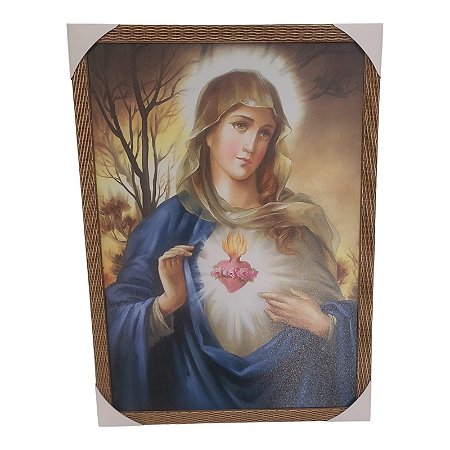 Quadro Decorativo Sagrado Coração De Maria 50x70cm