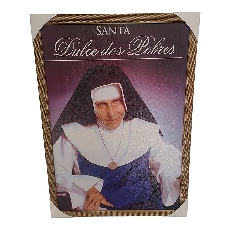 Quadro Decorativo Santa Irmã Dulce Dos Pobres 50x70cm