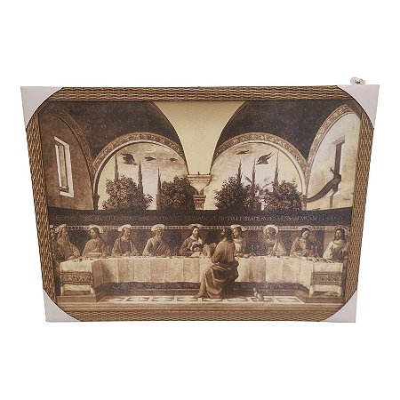 Quadro Decorativo Santa Ceia Arco 50x70cm