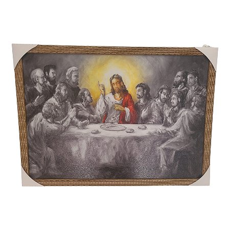 Quadro Decorativo Santa Ceia Moderno 50x70cm