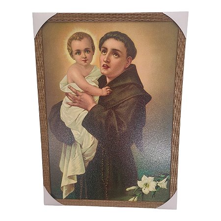 Quadro Decorativo Santo Antônio 50x70cm