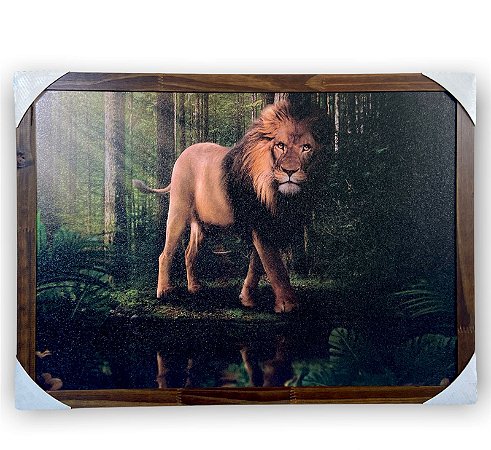 Quadro Decorativo Rei Leão Judá Paisagem 50x70 Moldura