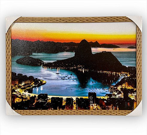 Quadro Decorativo Rio de Janeiro Pão de Açúcar 50x70cm