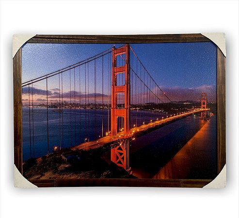 Quadro Decorativo Ponte Golden Gate San Francisco 50x70cm