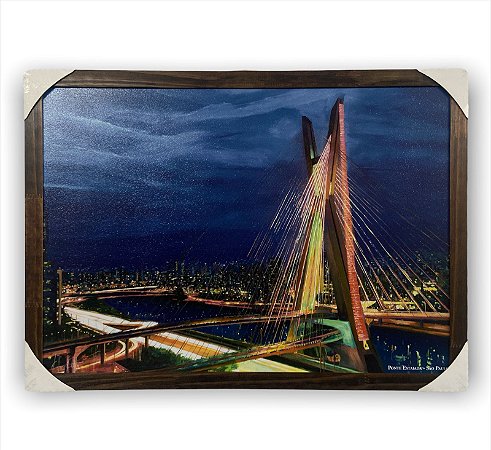Quadro Decorativo Ponte da Estalada São Paulo 50x70cm