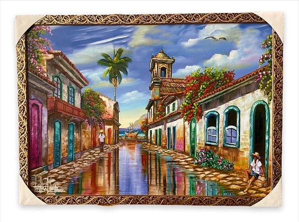 Quadro Decorativo Paraty Rio de Janeiro 50x70cm