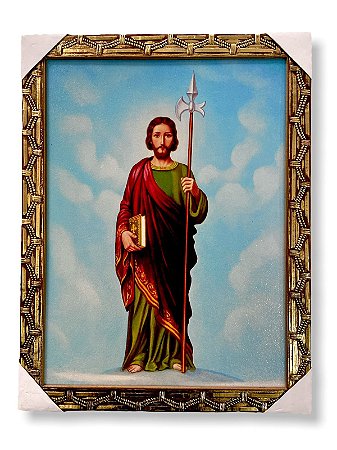 Quadro Sao Judas Tadeu Decorativo De Parede 30x40cm