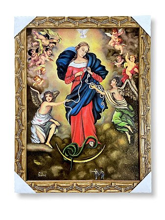 Quadro Nossa Senhora Desatadora Dos Nós Decorativo 30x40cm