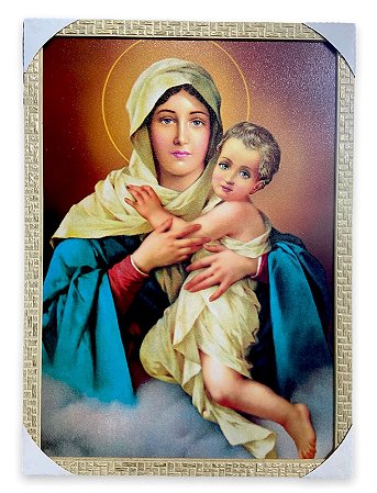Quadro Mãe Rainha Decorativo Grande 70x50cm