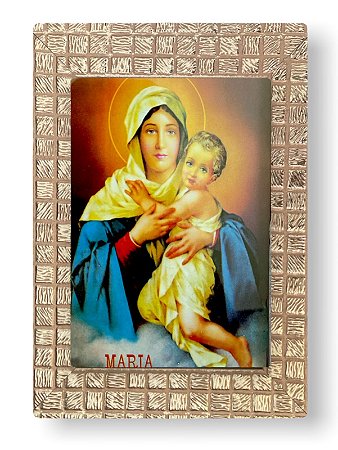 Quadro Mãe Rainha Decorativo Com Vidro 20x15